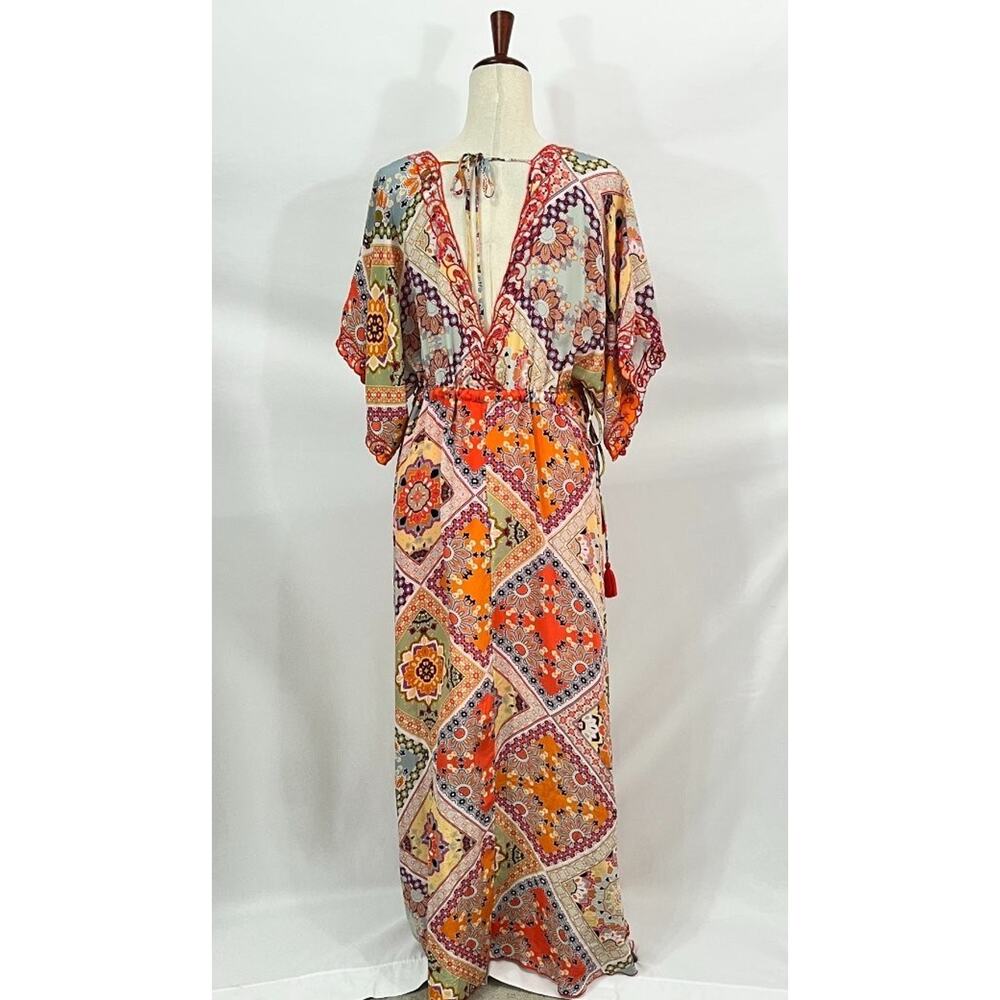 Johnny Was Multicolor Geometric Patchwork Maxi Dr… - image 5
